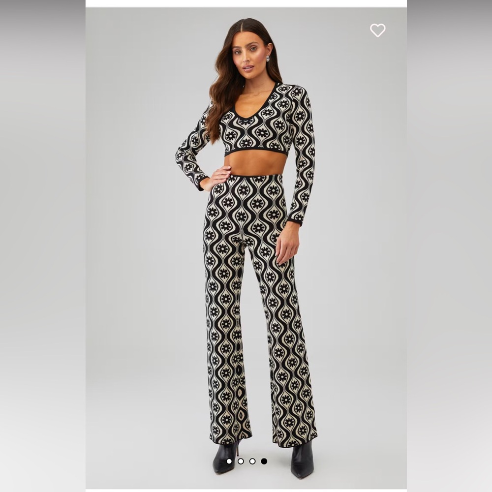 Finders Keepers Black and White Geometric two piece